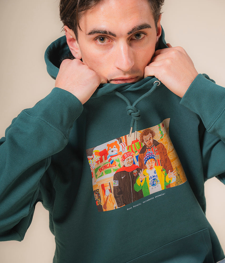 BUON NATALE, MALEDETTO ANIMALE! Felpa cappuccio