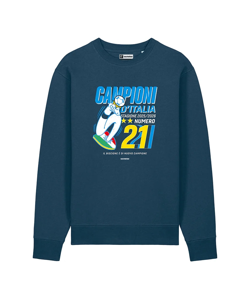 CAMPIONI D'ITALIA 2025/2026 Felpa girocollo