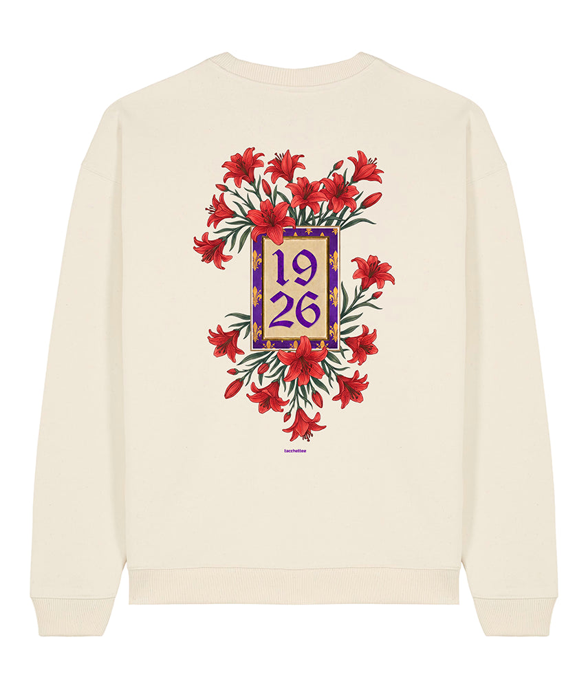 SECOLO VIOLA Felpa girocollo oversize