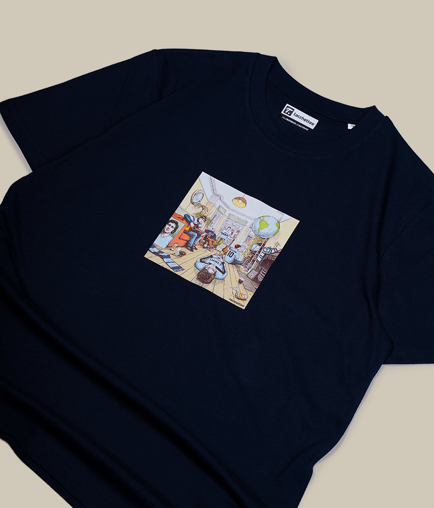 DEFINITELY BIANCOCELESTE T-shirt stampata