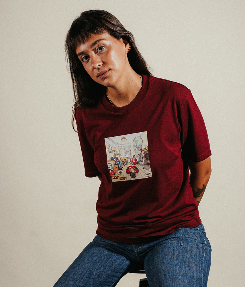 DEFINITELY GIALLOROSSO T-shirt stampata