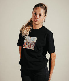 DEFINITELY ROSSONERO T-shirt stampata