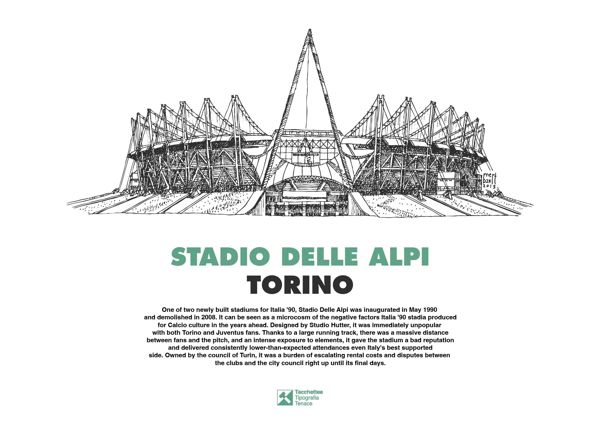 STADIO DELLE ALPI, TORINO Poster