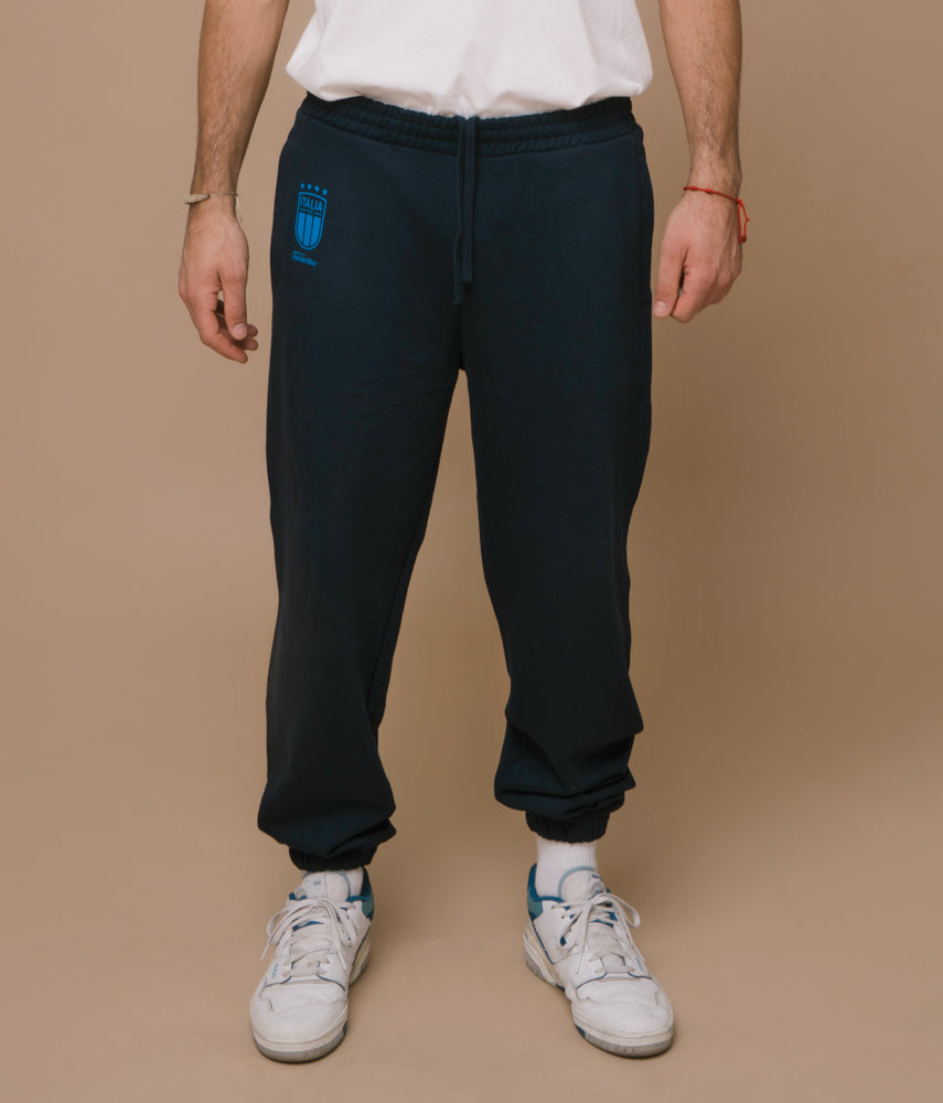 NAVY BLUE Tacchettee x Italia FIGC Printed trousers