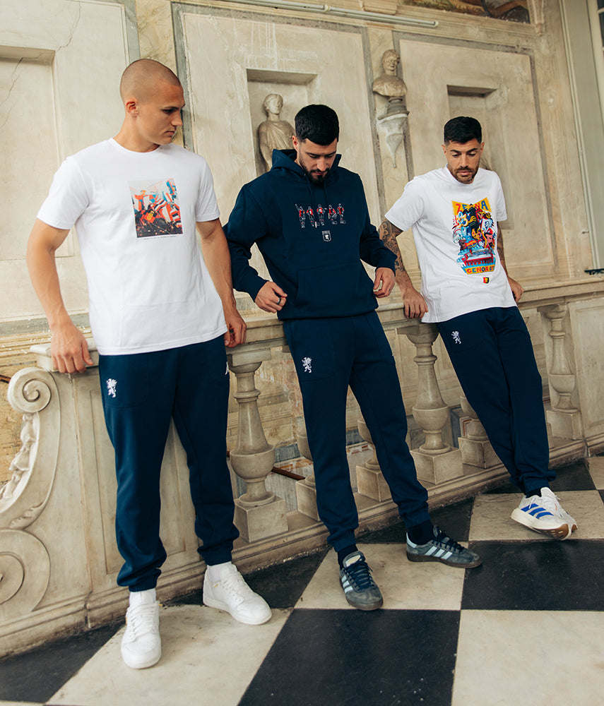 90'S LEGENDS Felpa cappuccio Genoa x Kappa x Tacchettee