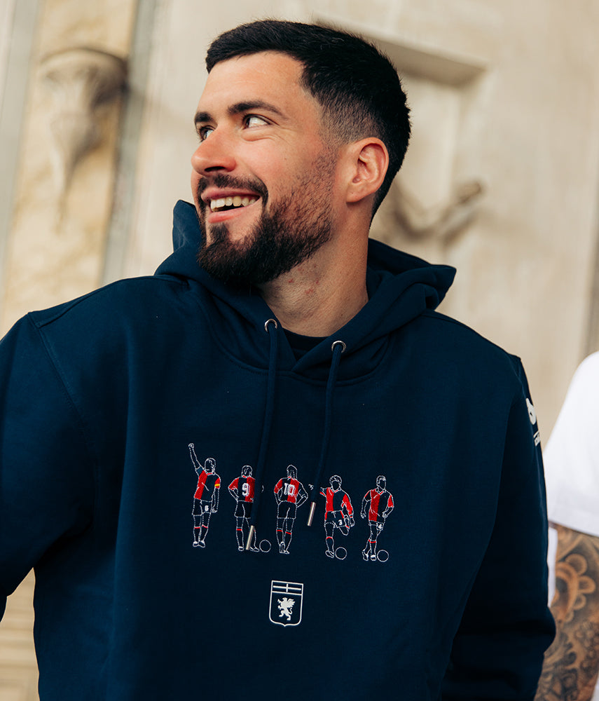 90'S LEGENDS Felpa cappuccio Genoa x Kappa x Tacchettee