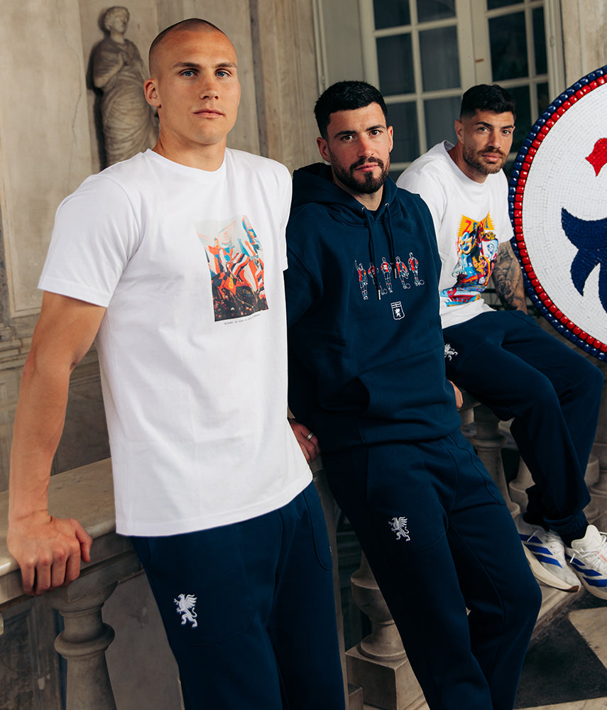 90'S LEGENDS Felpa cappuccio Genoa x Kappa x Tacchettee