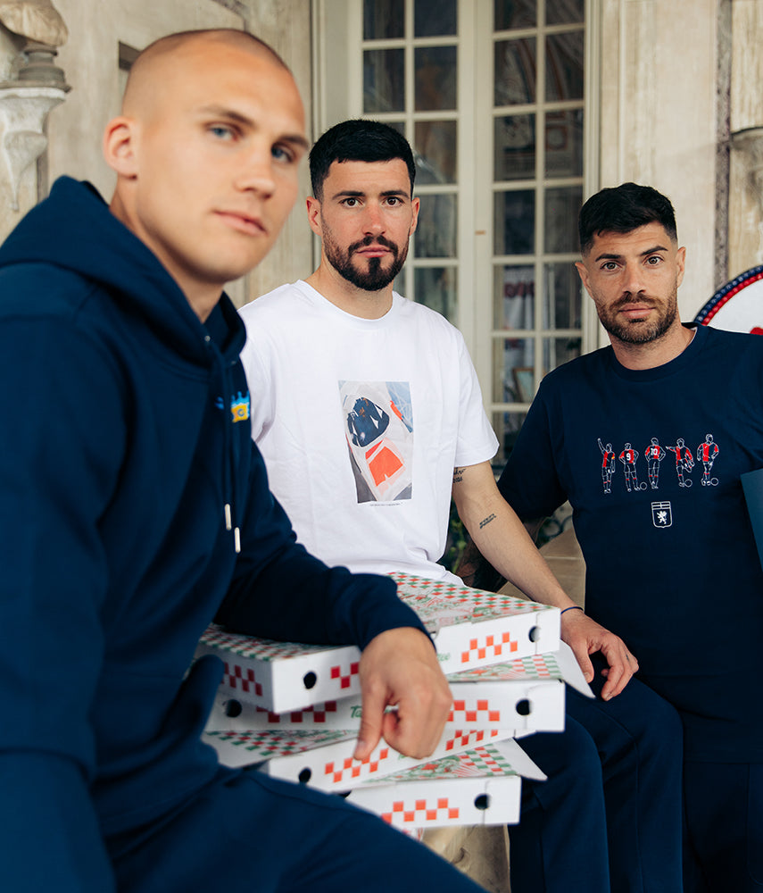 GENOA CFC Felpa cappuccio Genoa x Kappa x Tacchettee