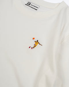KING JAMES T-shirt ricamata