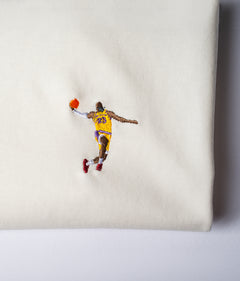 KING JAMES T-shirt ricamata