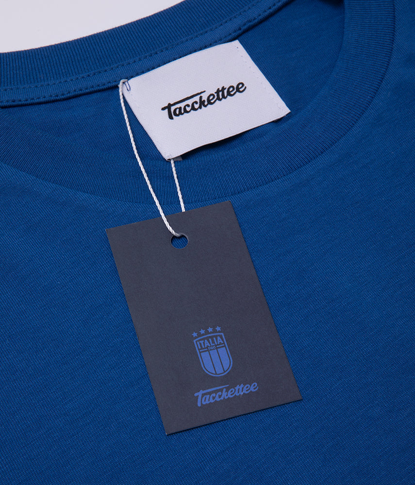 CUCCHIAIO AD AMSTERDAM Tacchettee x Italia FIGC T-shirt ricamata