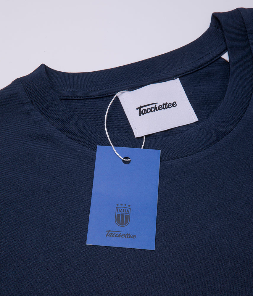 NAVY BLUE Tacchettee x Italia FIGC Printed T-shirt