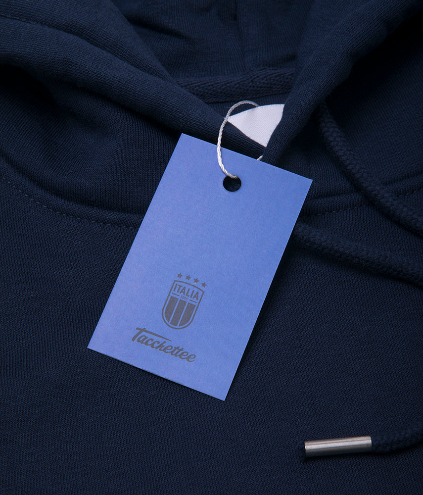THE SKY IS BLUE OVER BERLIN! Tacchettee x Italia FIGC Printed hoodie