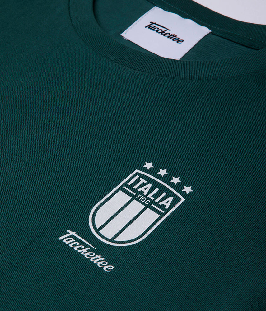 GREEN 1954 Tacchettee x Italia FIGC Printed t-shirt
