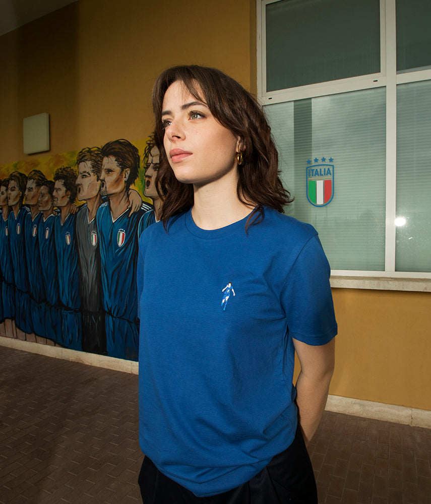 LET'S GO TO BERLIN! Tacchettee x Italia FIGC Embroidered T-shirt