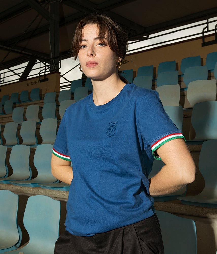 1996 HOME Tacchettee x Italia FIGC T-shirt cap'n'sew