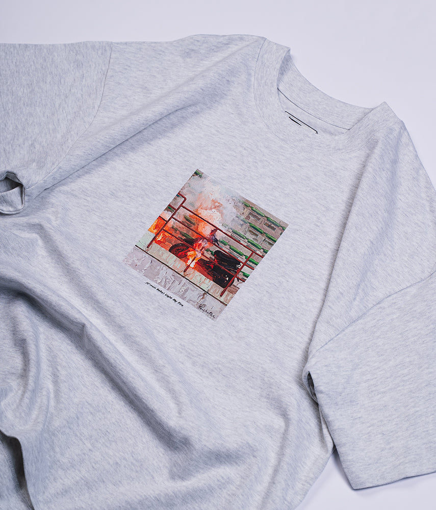 LIGHT MY FIRE T-shirt Boxy Fit Heavyweight