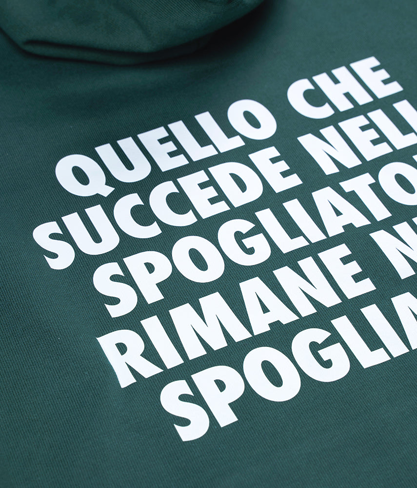 NELLO SPOGLIATOIO. Felpa cappuccio