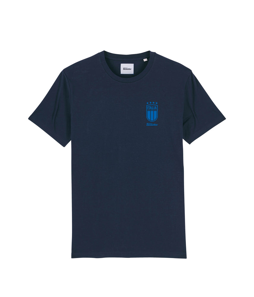 NAVY BLUE Tacchettee x Italia FIGC Printed T-shirt