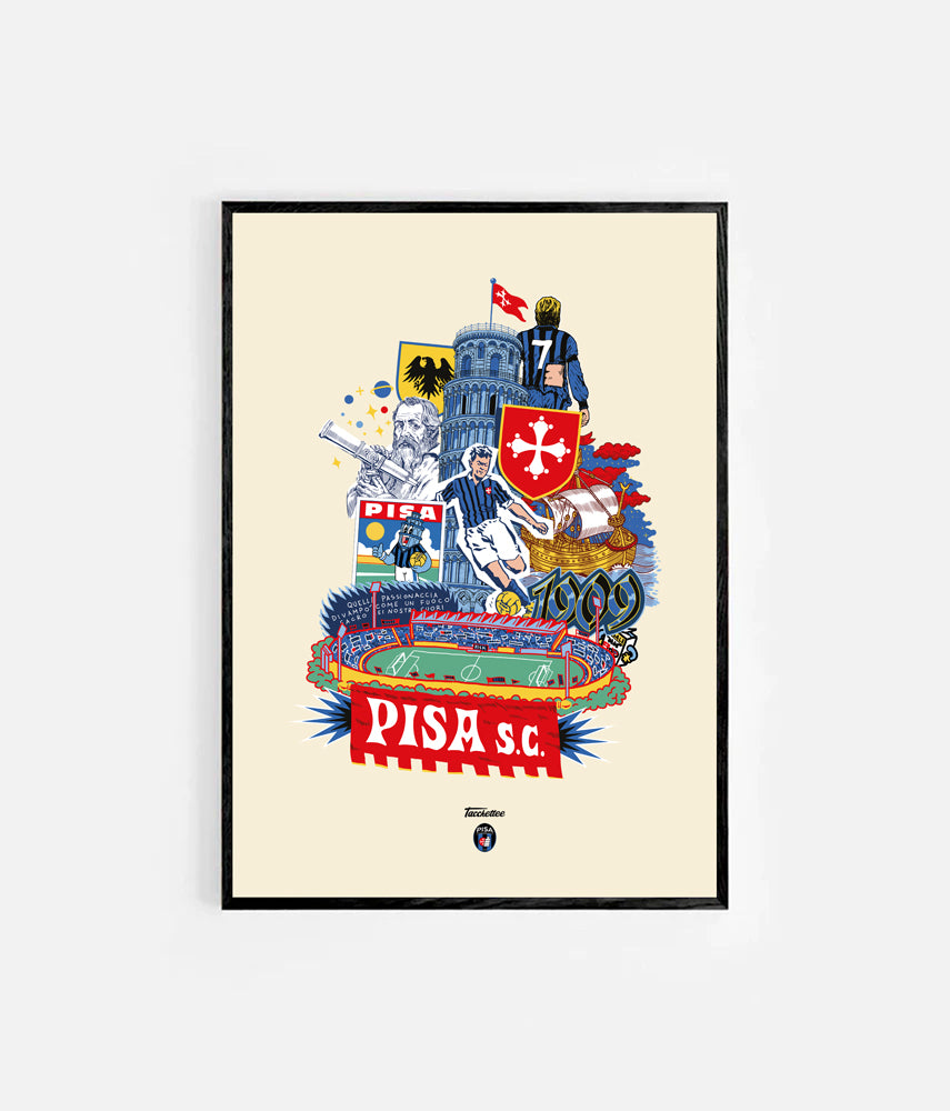 PISANA IDENTITY Tacchettee x Pisa SC Poster 50x70cm