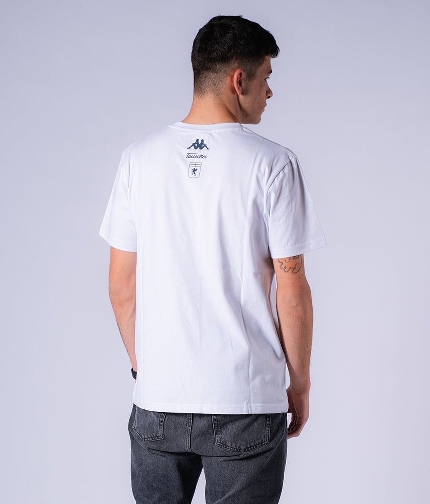 Vendetta Inc. Maglietta Uomo Titans Teschio - Regular Fit Girocollo - Stampa Anteriore E Posteriore - Colore Bianco Taglia XL