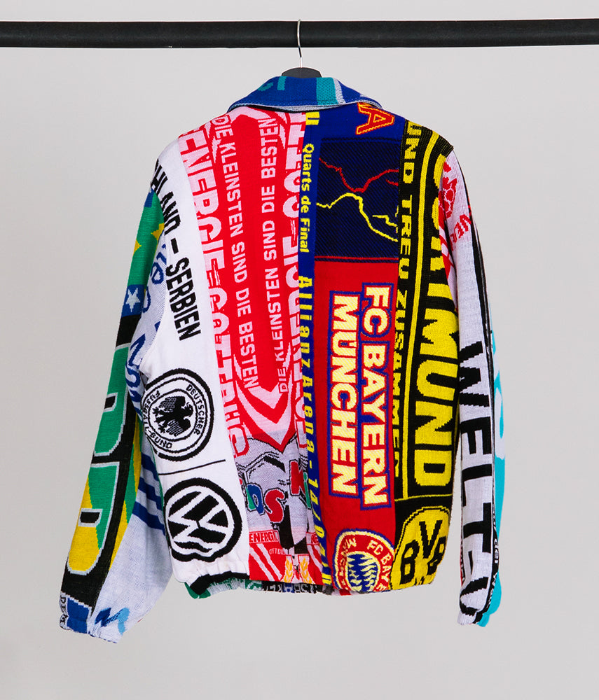 RECOVERY 13di20 Pre-loved scarves custom jacket