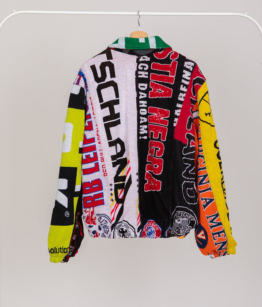 RECOVERY II 2of30 Pre-loved scarves custom jacket