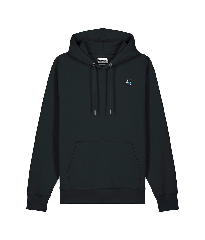 LA SFORBICIATA Felpa cappuccio ricamata