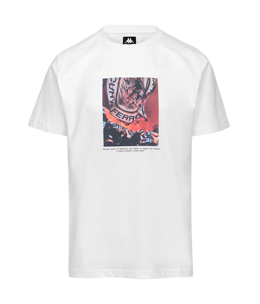 STIAMO SOTTO LE BANDIERE T-shirt stampata Spezia x Kappa x Tacchettee