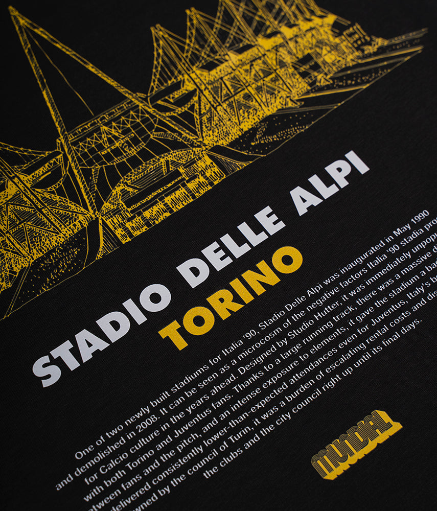 Stadio Delle Alpi, Torino MUNDIAL x Tacchettee T-shirt