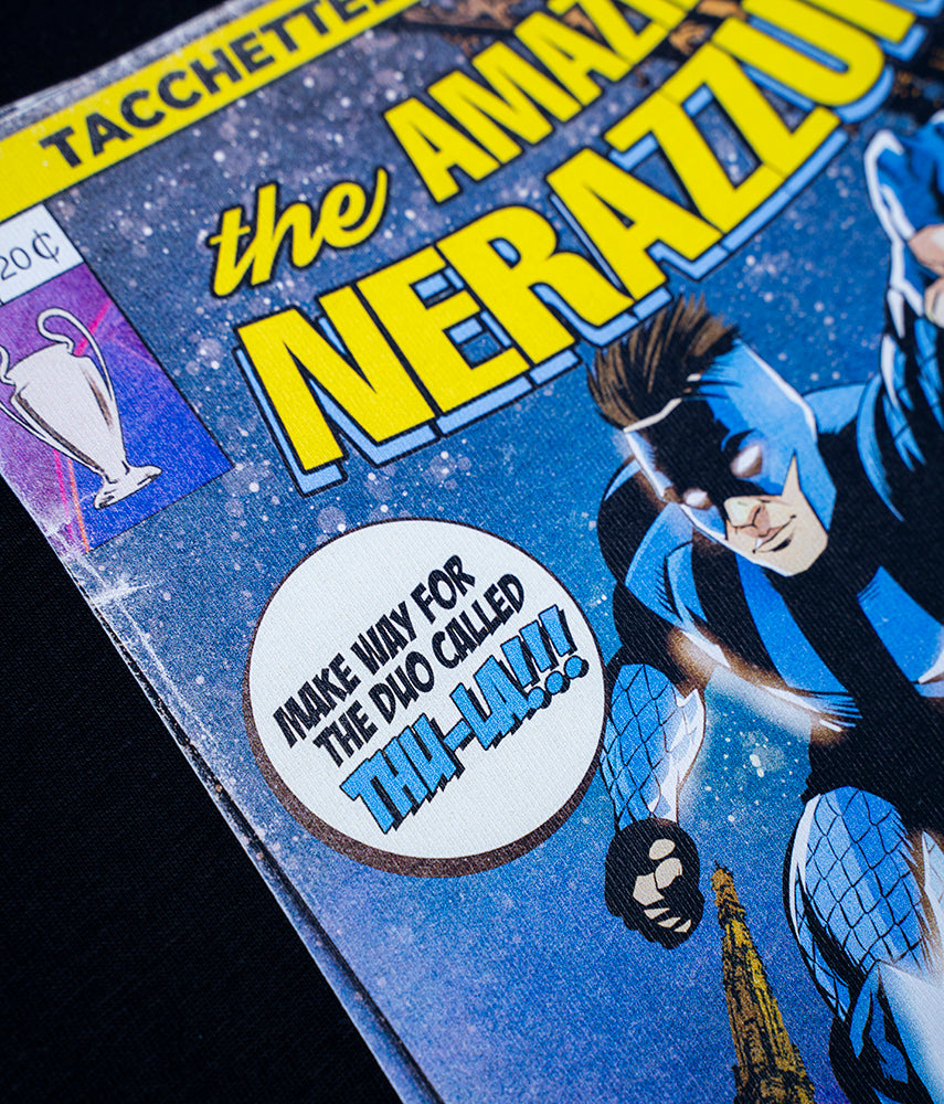 THE AMAZING NERAZZURRI Felpa girocollo