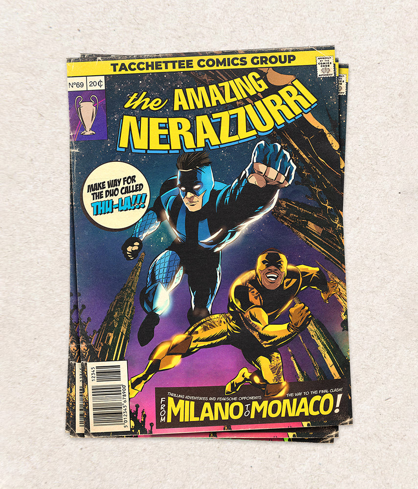 THE AMAZING NERAZZURRI Felpa girocollo