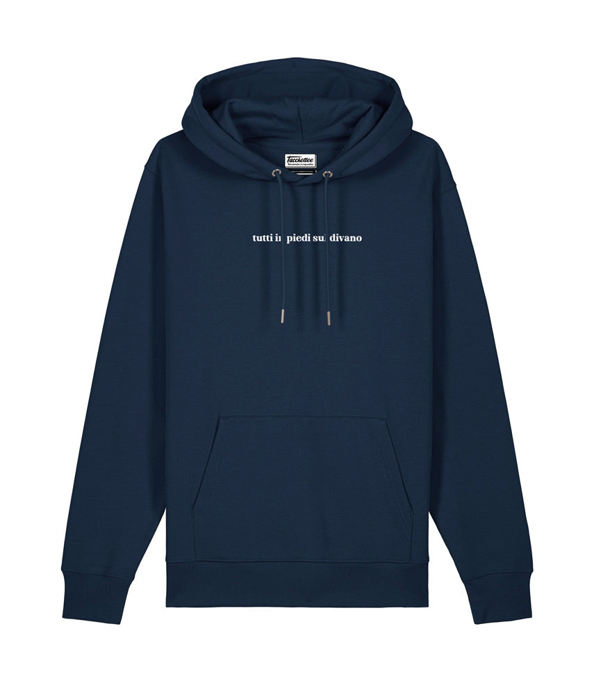 TUTTI IN PIEDI SUL DIVANO Felpa cappuccio