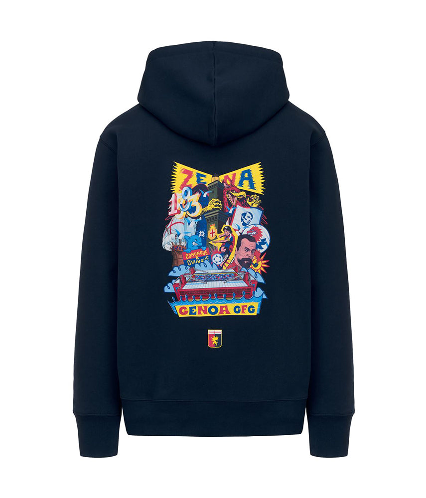 GENOA CFC Felpa cappuccio Genoa x Kappa x Tacchettee