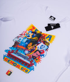 GENOA CFC T-shirt stampata Genoa x Kappa x Tacchettee