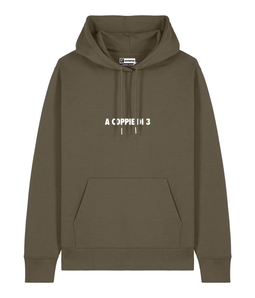 A COPPIE DI 3. Felpa cappuccio