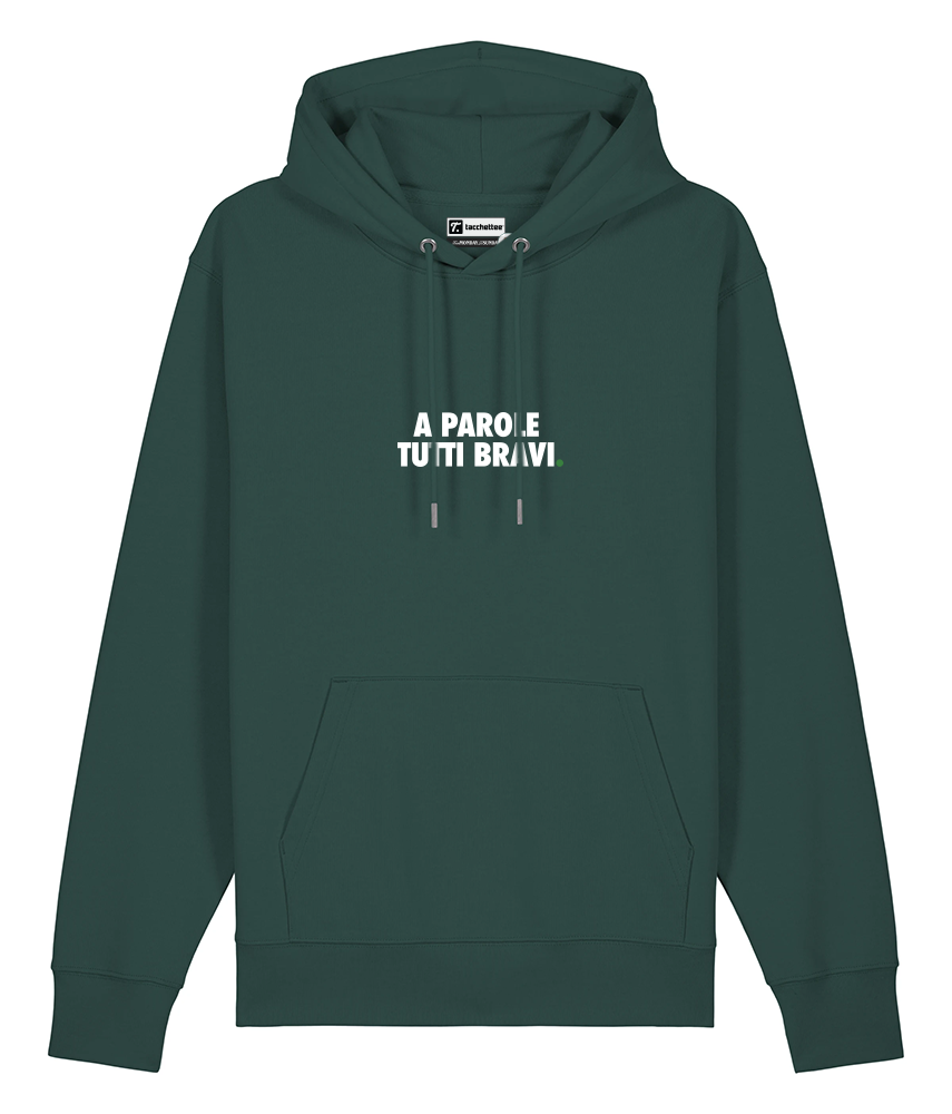 A PAROLE TUTTI BRAVI. Felpa cappuccio