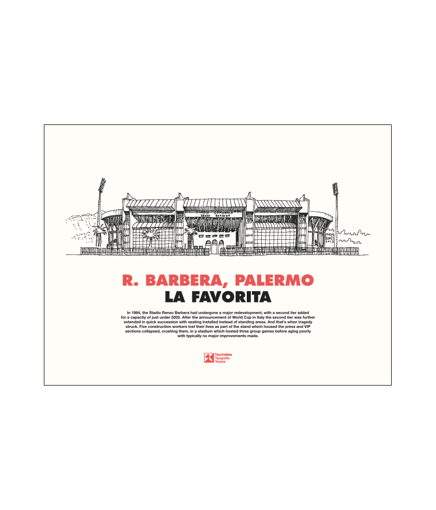 STADIO R. BARBERA, PALERMO Poster