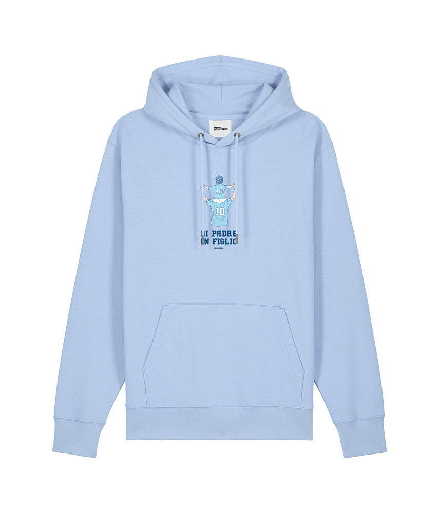 BIANCOCELESTI DI PADRE/MADRE IN FIGLIO/A Felpa Cappuccio