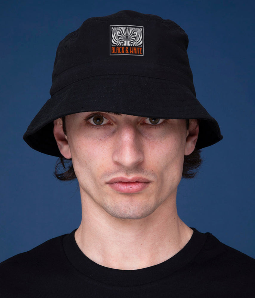 BLACK &amp; WHITE Fisherman Hat