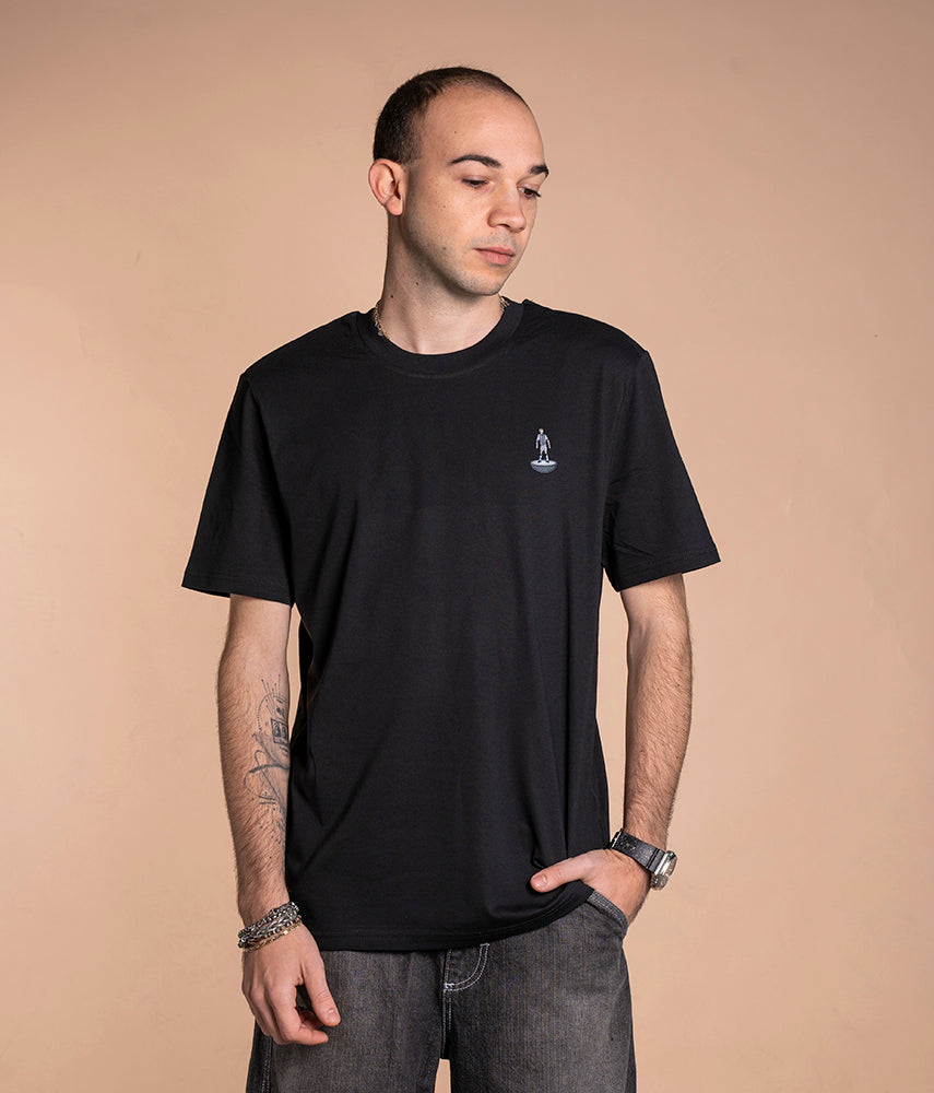 CALCIOTAVOLO BIANCONERO T-shirt ricamata