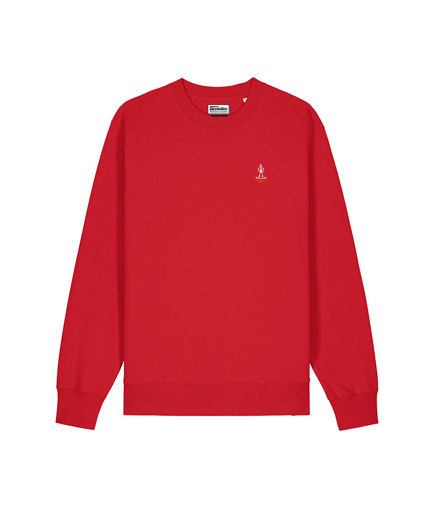 WHITE AND RED TABLE FOOTBALL Crewneck Sweatshirt