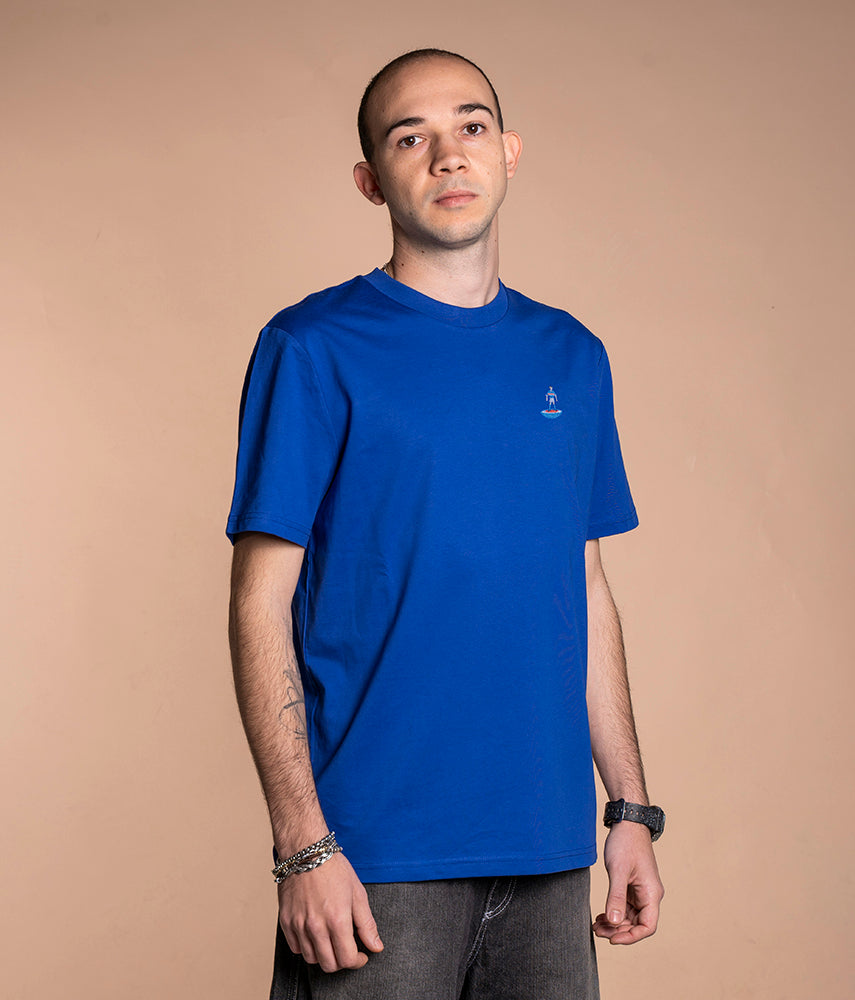 CALCIOTAVOLO BLUCERCHIATO T-shirt ricamata