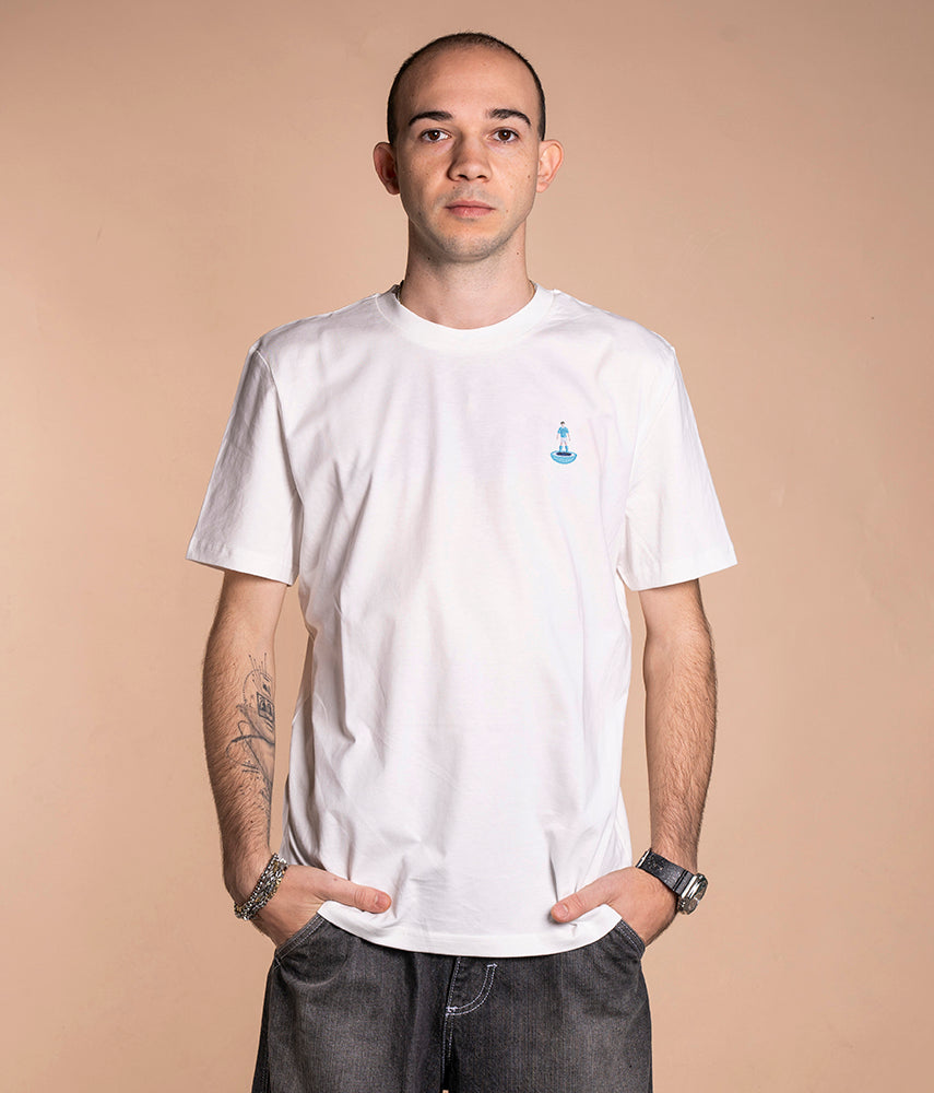 TABLE FOOTBALL BLUE Embroidered T-shirt