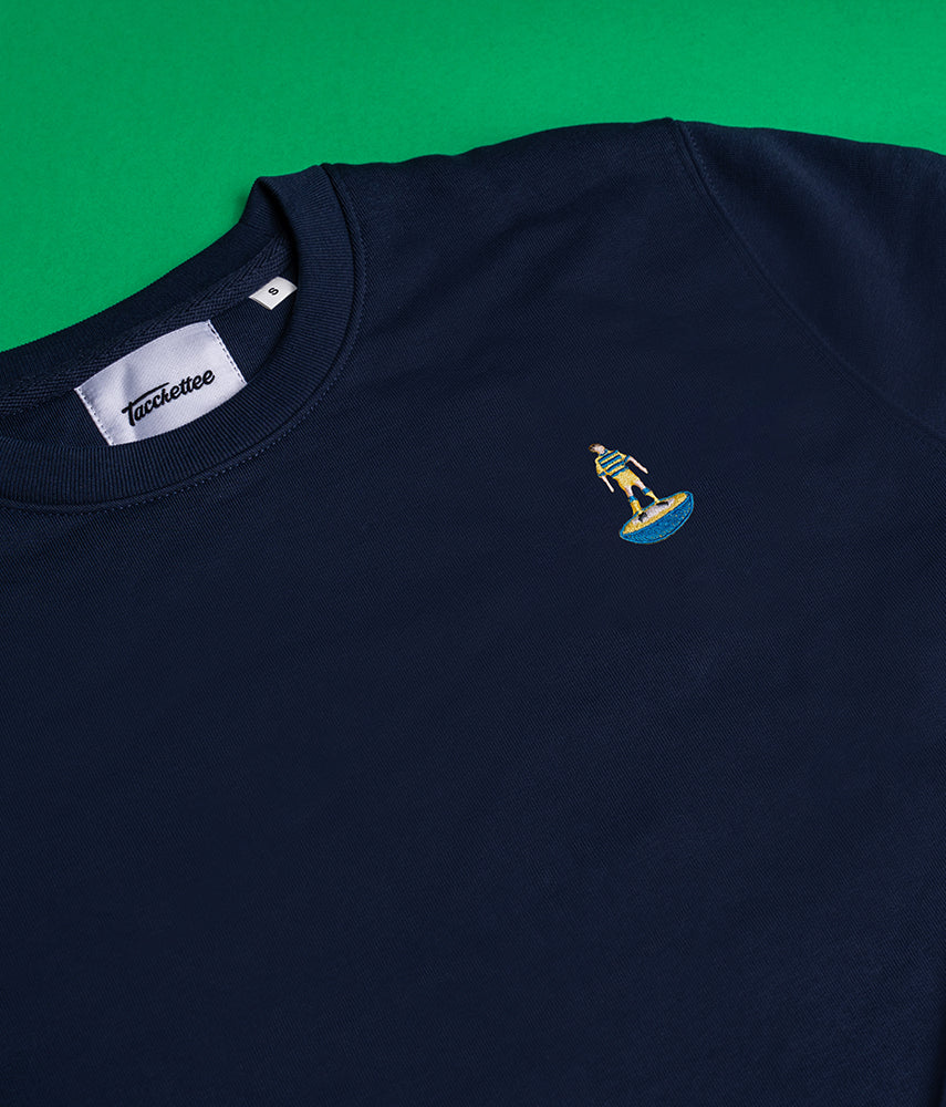 YELLOW AND BLUE TABLE FOOTBALL Crewneck Sweatshirt