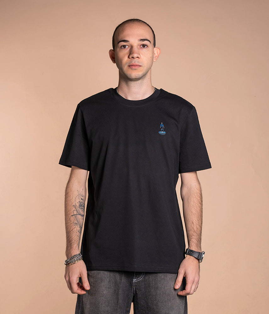 CALCIOTAVOLO NERAZZURRO T-shirt ricamata