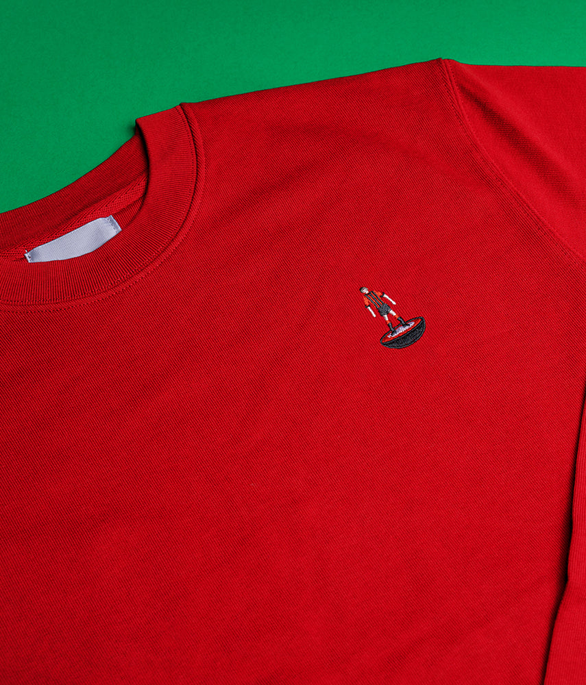 RED AND BLACK TABLE FOOTBALL Crewneck Sweatshirt