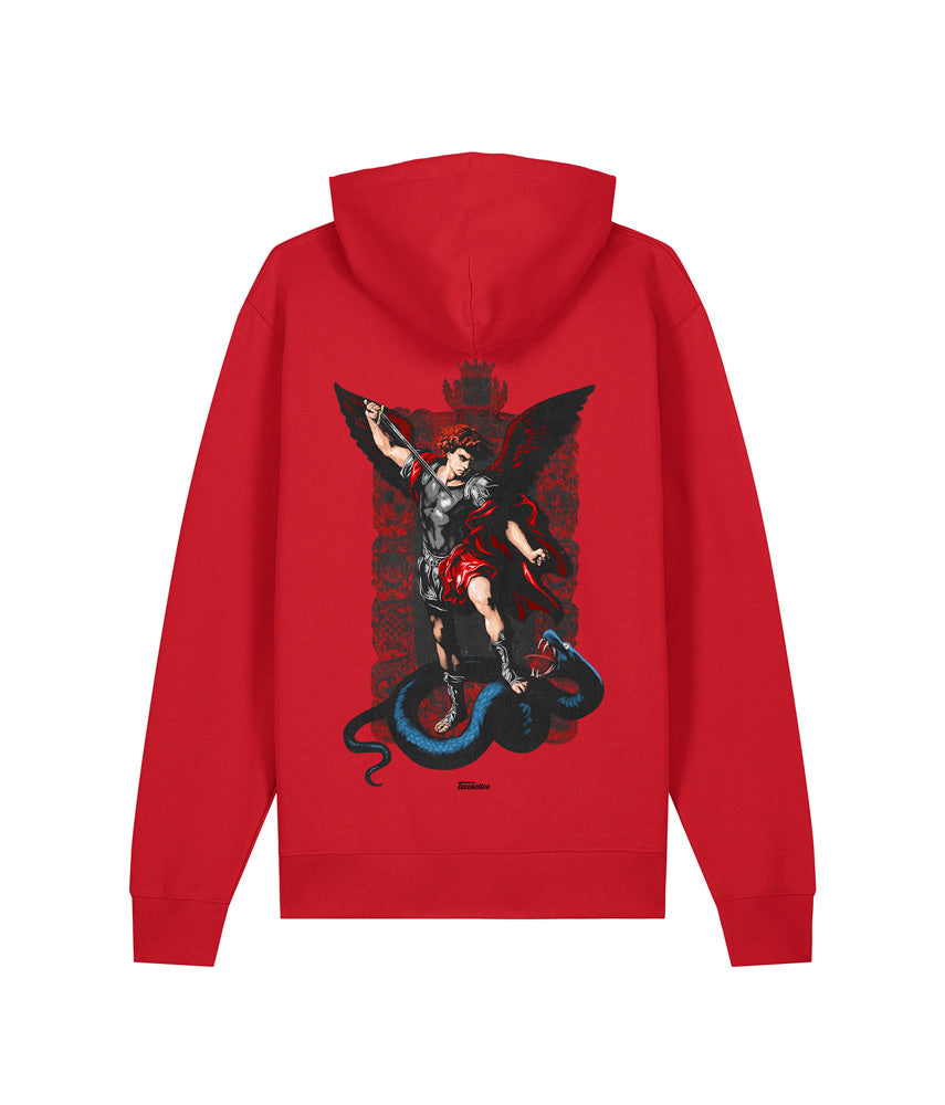 L'ANGELO DELL'INFERNO ROSSONERO Felpa Cappuccio