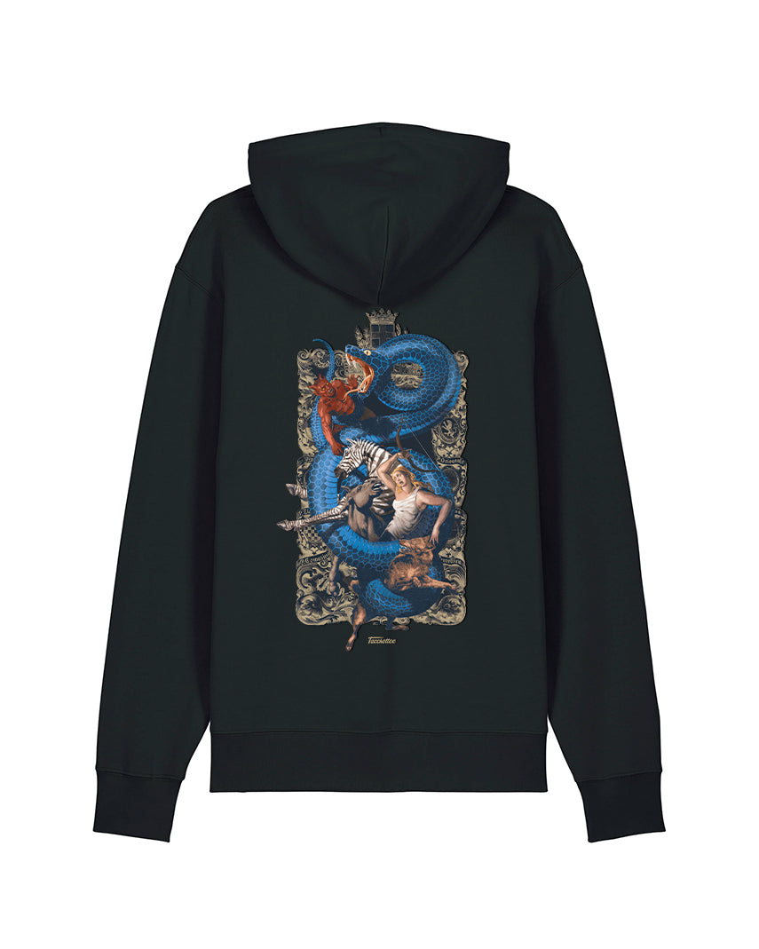 NELLA BOLGIA NERAZZURRA Felpa cappuccio