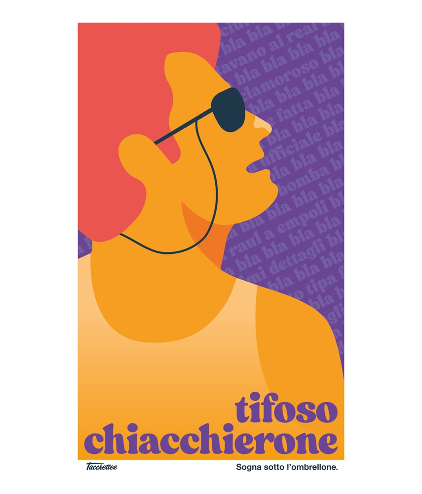 TIFOSO CHIACCHIERONE T-shirt stampata